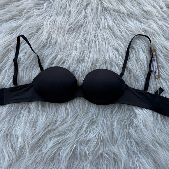 Skims Ultimate Push Up Strapless Bra Onyx Size 30D - Picture 1 of 7